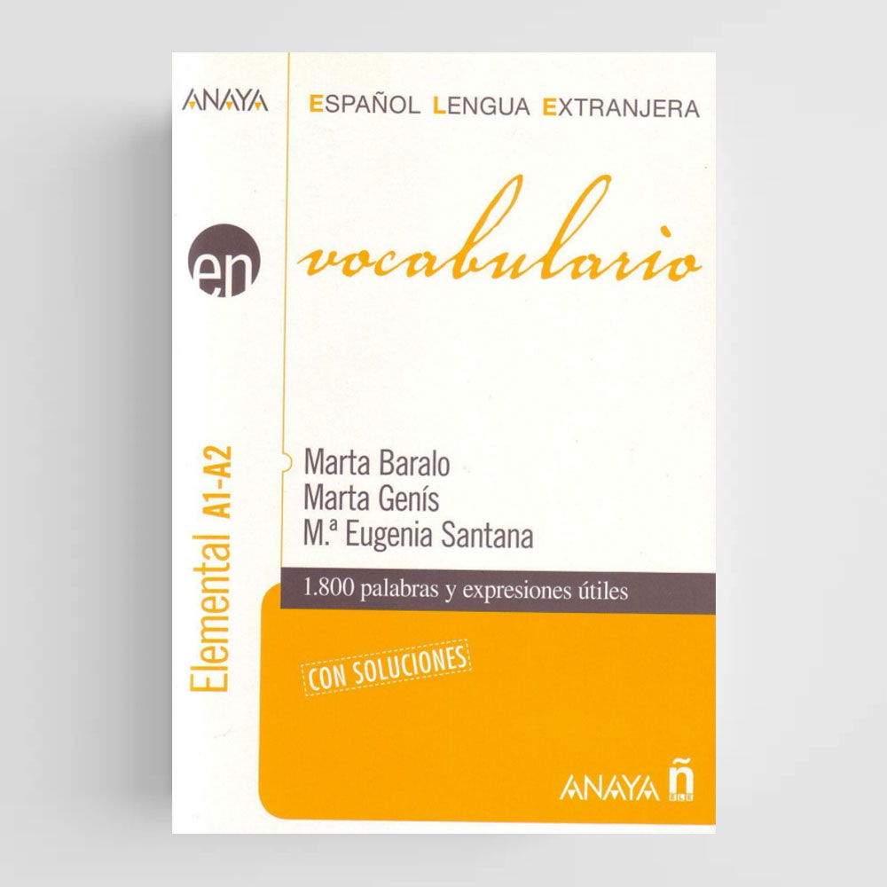 کتاب لغت اسپانیایی آنایا Vocabulario Nivel Elemental A1-A2